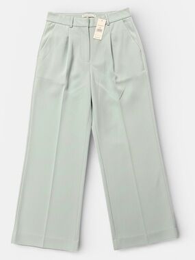 Abercrombie & Fitch Light Green Wide Leg Pants